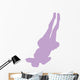 Purple Back-flip Cheer Wall Decal