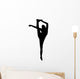 Black Flexible Cheerleader Wall Decal