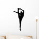 Black Flexible Cheerleader Wall Decal