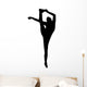 Black Flexible Cheerleader Wall Decal