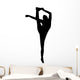 Black Flexible Cheerleader Wall Decal