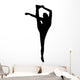 Black Flexible Cheerleader Wall Decal
