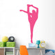 Hot Pink Flexible Cheerleader Wall Decal