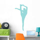 Light Blue Flexible Cheerleader Wall Decal