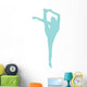 Light Blue Flexible Cheerleader Wall Decal