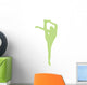 Lime Green Flexible Cheerleader Wall Decal