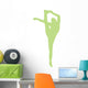 Lime Green Flexible Cheerleader Wall Decal