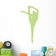 Lime Green Flexible Cheerleader Wall Decal