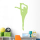 Lime Green Flexible Cheerleader Wall Decal