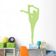 Lime Green Flexible Cheerleader Wall Decal