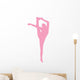 Pink Flexible Cheerleader Wall Decal