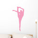 Pink Flexible Cheerleader Wall Decal