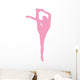Pink Flexible Cheerleader Wall Decal