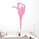 Pink Flexible Cheerleader Wall Decal