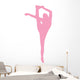 Pink Flexible Cheerleader Wall Decal
