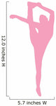 Pink Flexible Cheerleader Wall Decal