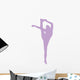 Purple Flexible Cheerleader Wall Decal