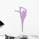 Purple Flexible Cheerleader Wall Decal