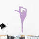Purple Flexible Cheerleader Wall Decal