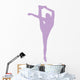 Purple Flexible Cheerleader Wall Decal