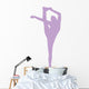 Purple Flexible Cheerleader Wall Decal