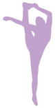 Purple Flexible Cheerleader Wall Decal