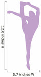 Purple Flexible Cheerleader Wall Decal