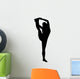 Black Stretching Cheer Wall Decal