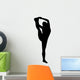 Black Stretching Cheer Wall Decal