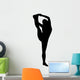 Black Stretching Cheer Wall Decal