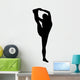 Black Stretching Cheer Wall Decal