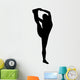 Black Stretching Cheer Wall Decal