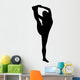 Black Stretching Cheer Wall Decal