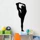 Black Stretching Cheer Wall Decal