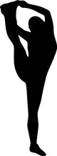 Black Stretching Cheer Wall Decal