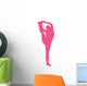 Hot Pink Stretching Cheer Wall Decal