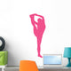 Hot Pink Stretching Cheer Wall Decal