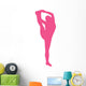 Hot Pink Stretching Cheer Wall Decal