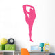 Hot Pink Stretching Cheer Wall Decal