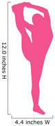 Hot Pink Stretching Cheer Wall Decal