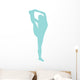 Light Blue Stretching Cheer Wall Decal
