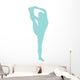 Light Blue Stretching Cheer Wall Decal