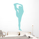 Light Blue Stretching Cheer Wall Decal