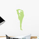 Lime Green Stretching Cheer Wall Decal