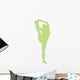 Lime Green Stretching Cheer Wall Decal