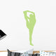 Lime Green Stretching Cheer Wall Decal