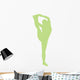 Lime Green Stretching Cheer Wall Decal