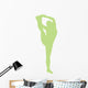 Lime Green Stretching Cheer Wall Decal