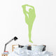 Lime Green Stretching Cheer Wall Decal