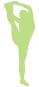 Lime Green Stretching Cheer Wall Decal